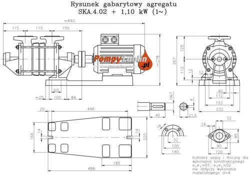 Pompa SKA 4,02 1,5 KW 400V