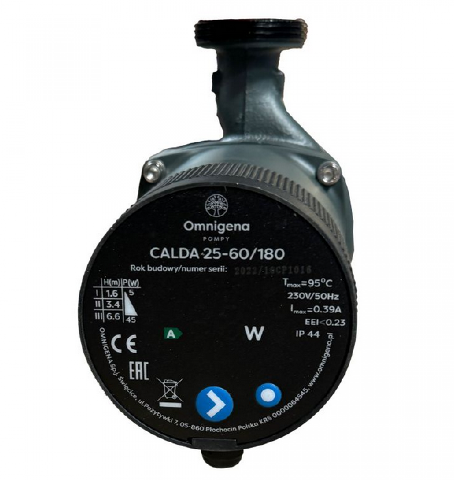 Pompa elektroniczna obiegowa CALDA 25-60/180Auto C.O