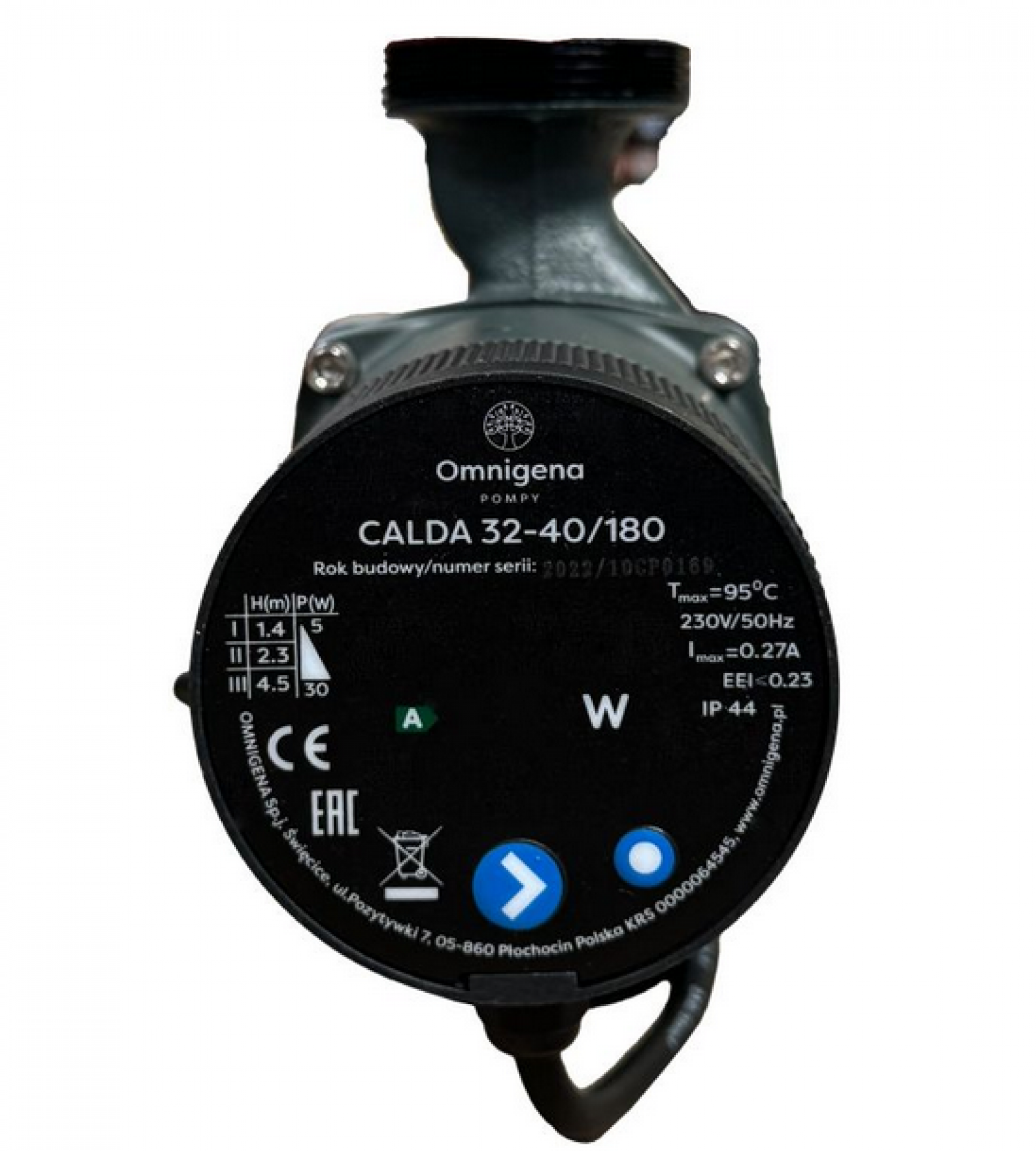 Pompa elektroniczna obiegowa CALDA 32-40/180Auto C.O