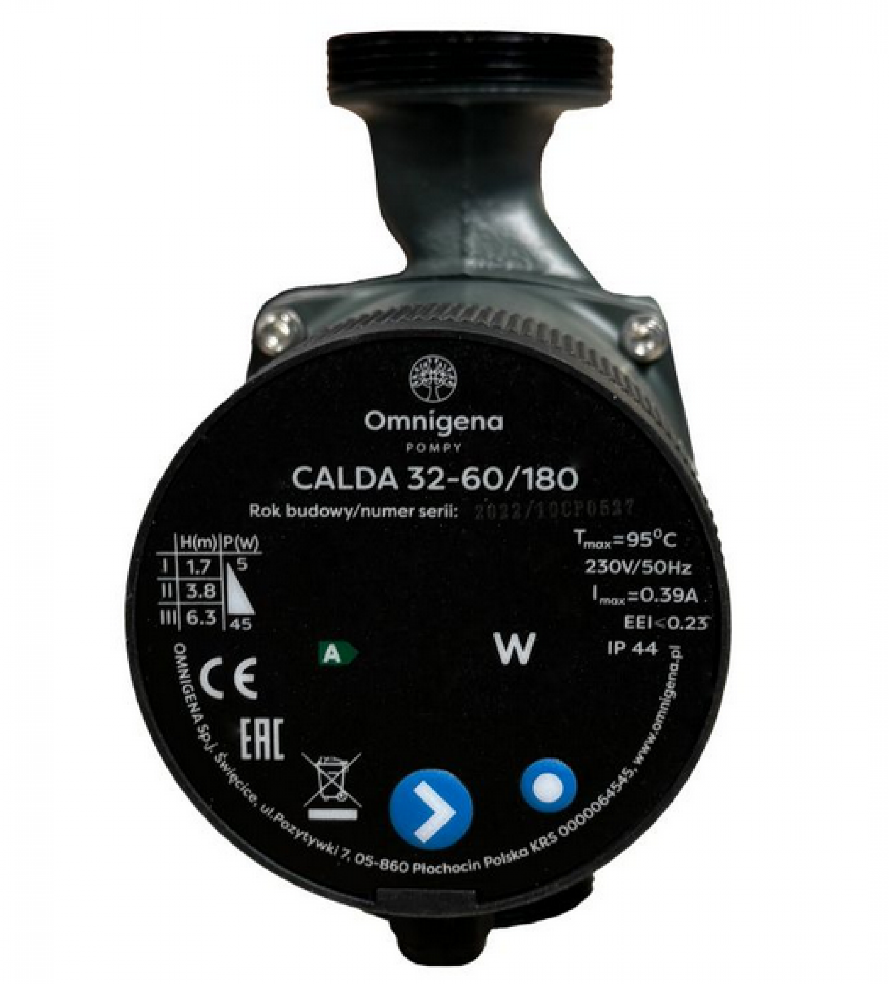 Pompa elektroniczna obiegowa CALDA 32-60/180Auto C.O